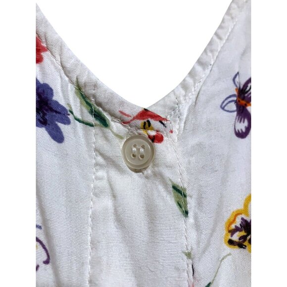 Vintage Together Midi Dress 18 Pockets Full Button Sundress Butterfly Fairy - Picture 4 of 10